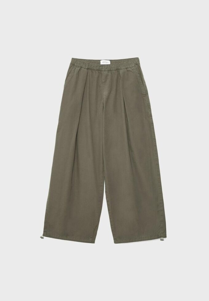 Barrel-byxor i poplin med stoppare