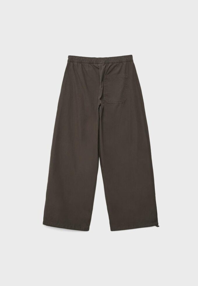 Barrel-byxor i poplin med stoppare Barrel-byxor i poplin med stoppare
