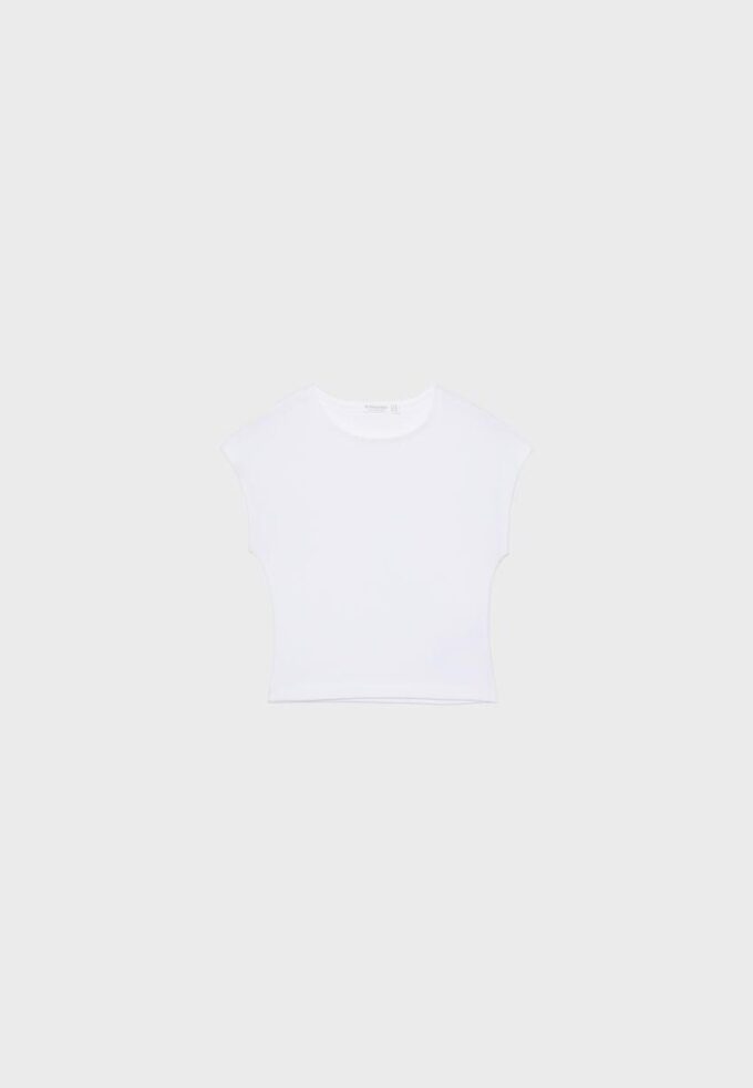 Basplagg med figursydd kort T-shirt