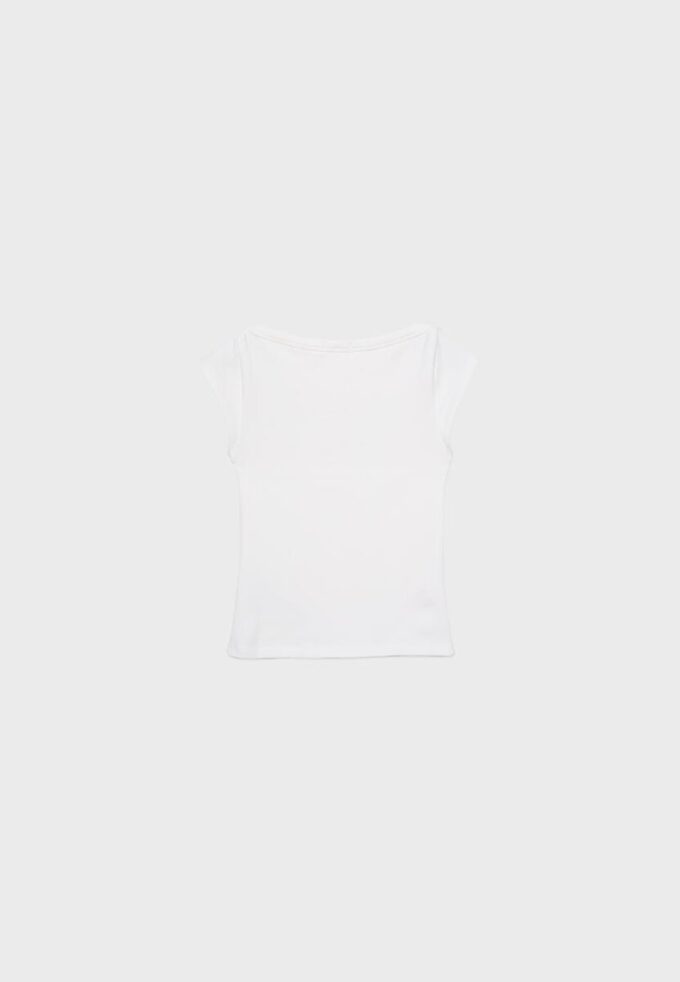 Basplagg T-shirt med båthals