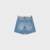 Bermudashorts i denim med bälte Bermudashorts i denim med bälte