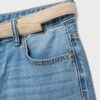 Bermudashorts i denim med bälte Bermudashorts i denim med bälte