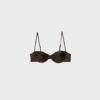 Bikinitopp i satin med balconette-modell Bikinitopp i satin med balconette-modell