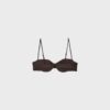 Bikinitopp i satin med balconette-modell Bikinitopp i satin med balconette-modell