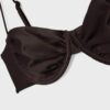 Bikinitopp i satin med balconette-modell Bikinitopp i satin med balconette-modell