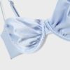 Bikinitopp i satin med balconette-modell Bikinitopp i satin med balconette-modell