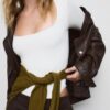 Bodysuit i polyamid med fyrkantig halsringning