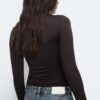 Bodysuit i polyamid med fyrkantig halsringning