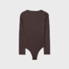 Bodysuit i polyamid med fyrkantig halsringning