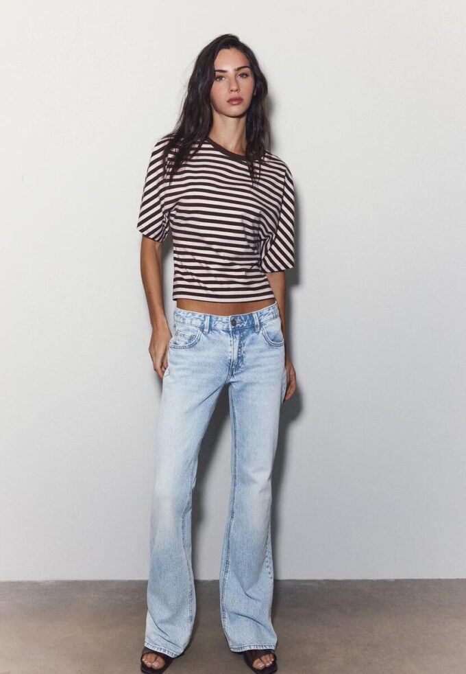 Bootcut-jeans med låg midja Bootcut-jeans med låg midja