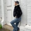 Bootcut-jeans med låg midja