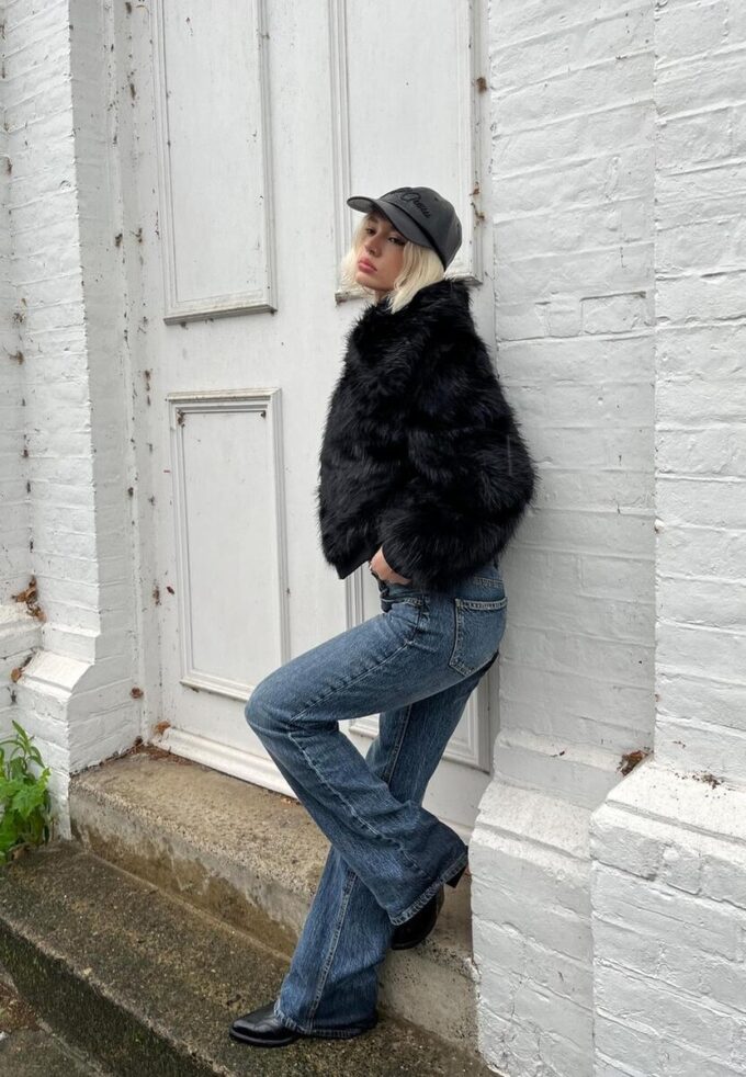 Bootcut-jeans med låg midja
