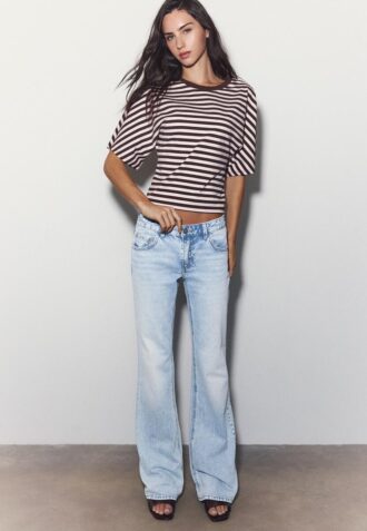Bootcut-jeans med låg midja