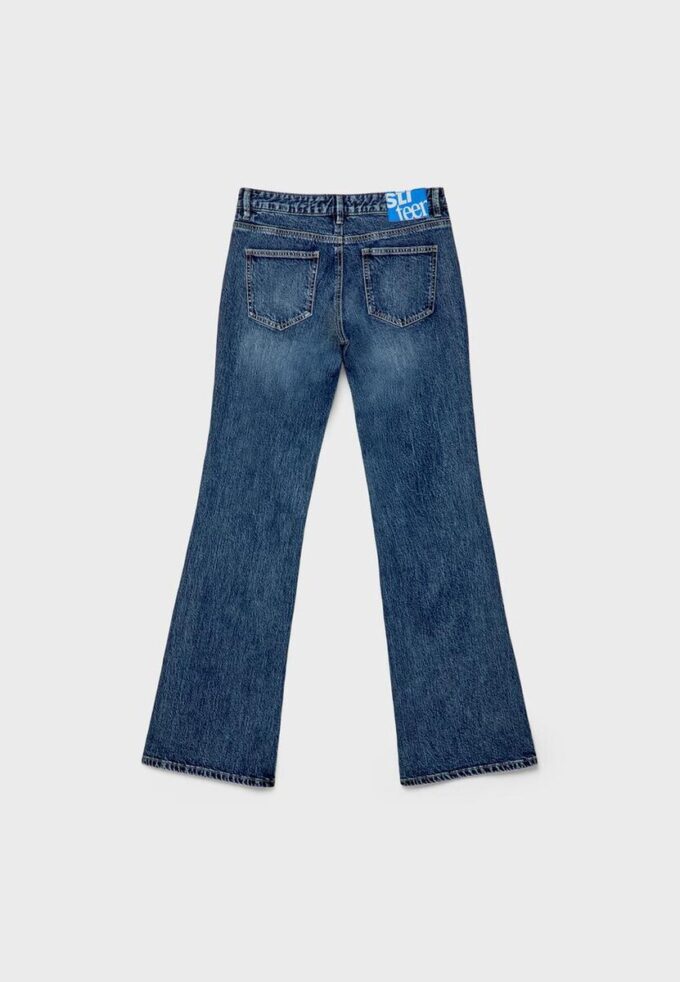 Bootcut-jeans med låg midja