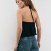 Broderad halterneck-toppar