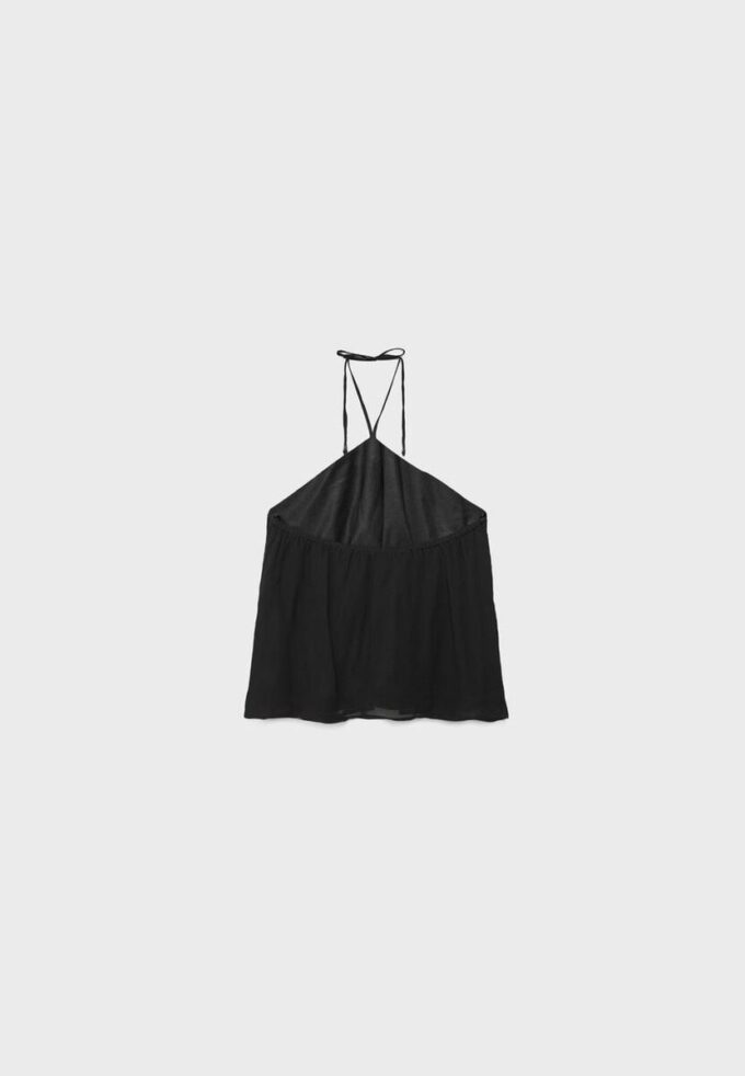 Broderad halterneck-toppar