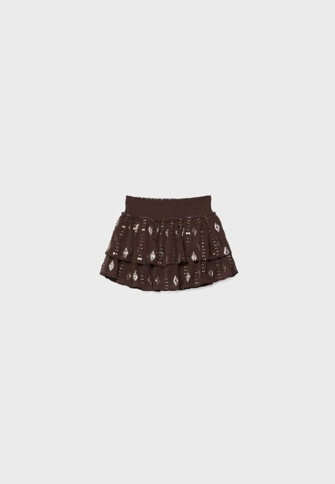 Broderad minikjol