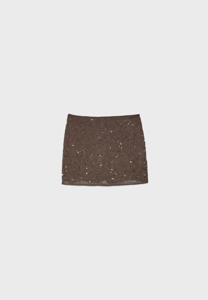 Broderad miniskort