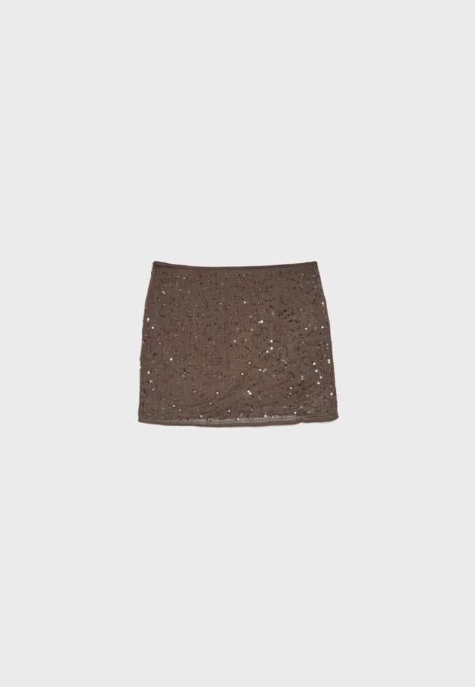 Broderad miniskort