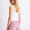 Broderad randig sarong-Skort