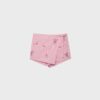 Broderad randig sarong-Skort