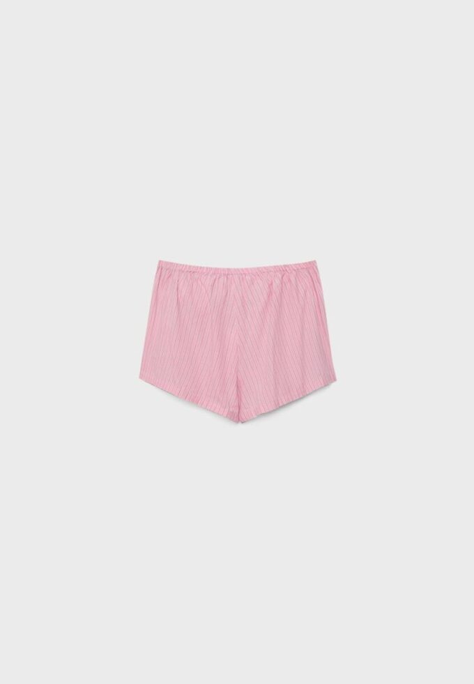 Broderad randig sarong-Skort
