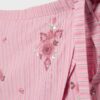 Broderad randig sarong-Skort
