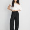 Byxor med Wide Leg och spänndetaljer