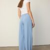 Byxor med Wide Leg och spänndetaljer