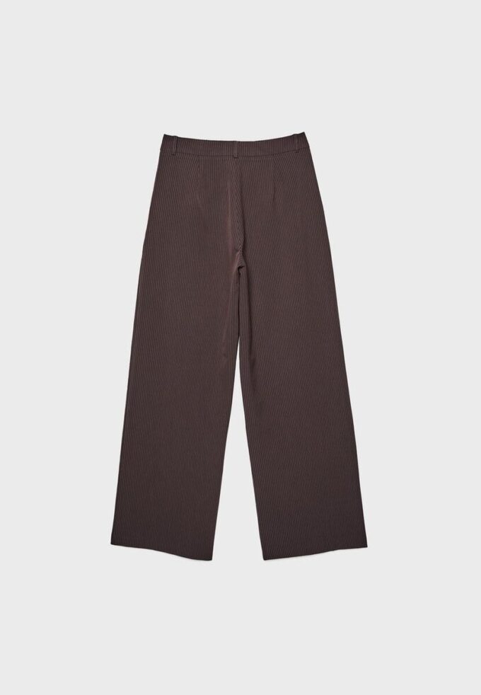 Casual randiga eleganta byxor med korsad midja Casual randiga eleganta byxor med korsad midja