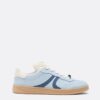 Casual-sneakers i imitationsmocka