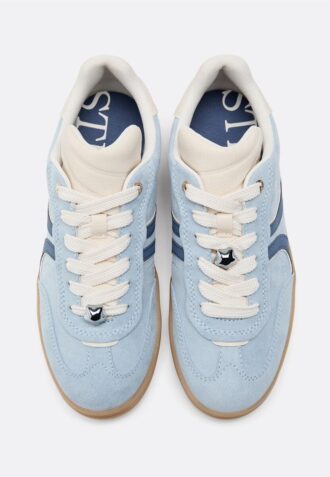 Casual-sneakers i imitationsmocka