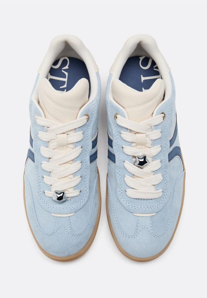 Casual-sneakers i imitationsmocka