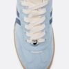 Casual-sneakers i imitationsmocka