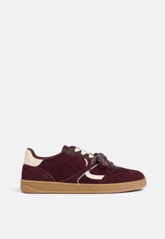 Casual sneakers med dubbla snören