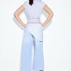 Culotte-jeans med scarf-detalj Culotte-jeans med scarf-detalj