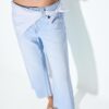 Culotte-jeans med scarf-detalj Culotte-jeans med scarf-detalj