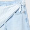 Culotte-jeans med scarf-detalj Culotte-jeans med scarf-detalj