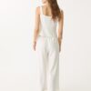 Culottes i linneblandning med veck