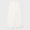 Culottes i linneblandning med veck