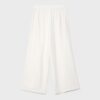 Culottes i linneblandning med veck