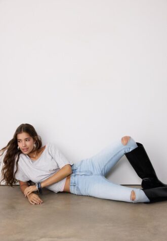 D07 Jeans med hög midja