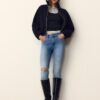 D07 Skinny jeans med normal midja