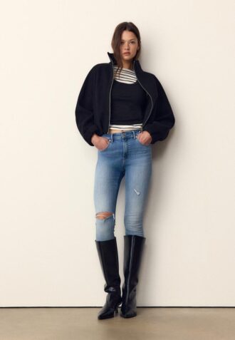 D07 Skinny jeans med normal midja
