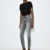 D07 Skinny jeans med normal midja