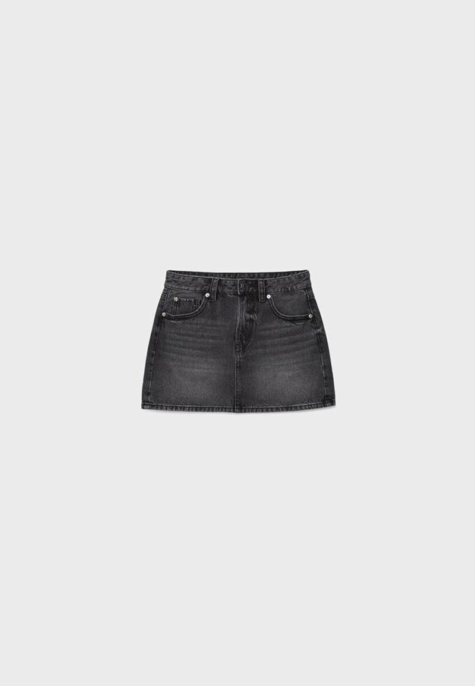 D60 Basplagg Denim Minikjol