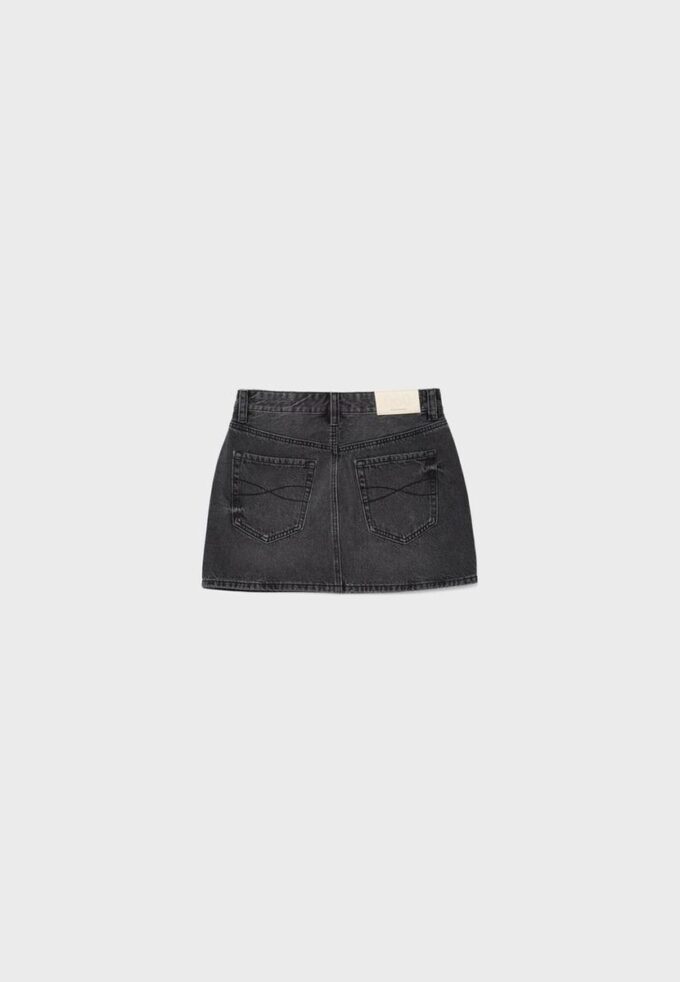 D60 Basplagg Denim Minikjol