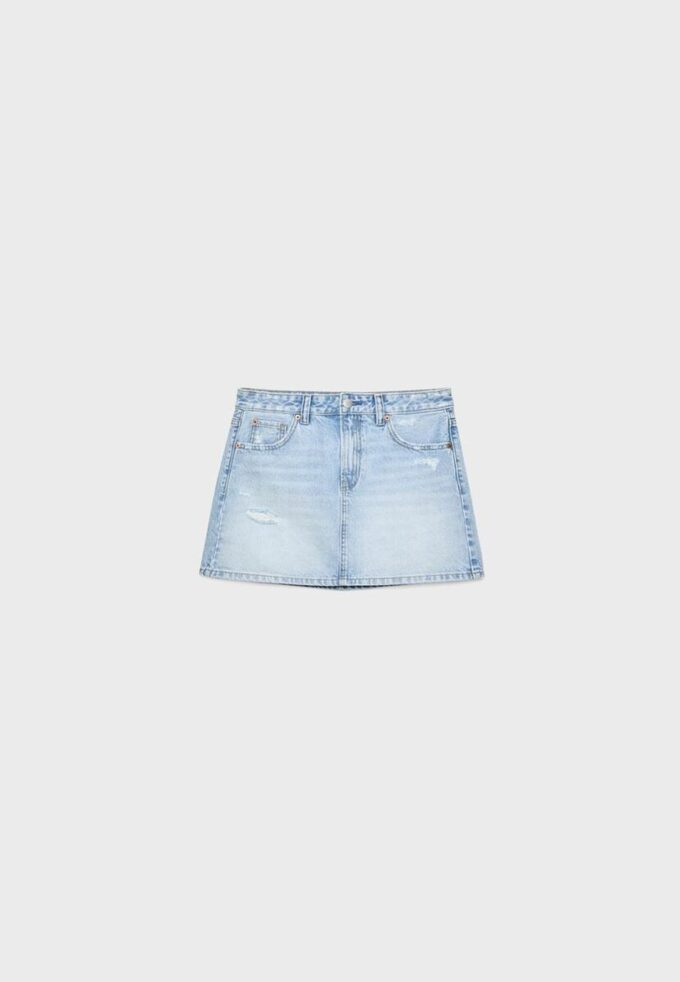 D60 minikjol i denim