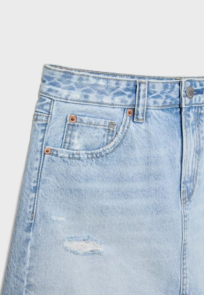 D60 minikjol i denim