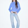 D68 Boot-Cut-jeans med bälte